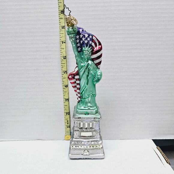 Christopher Radko Collectibles Lighting The Way Statue Of Liberty Ornament 2001 - Picture 1 of 5